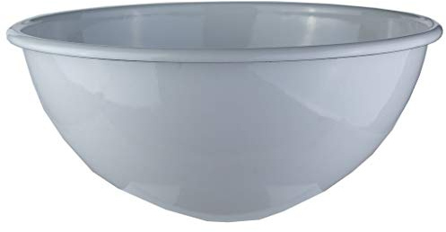 Riess, 0465-033, Obst- und Salatschüssel Ø 26cm, WEISS, Vol. (rec.): 3,5 Liter, Made in Österreich, LBH: 27,7x27,7x12,1cm, 0,768kg, Ungiftig, Dauerhaft, Farbecht, Kratzfest, Handgemacht