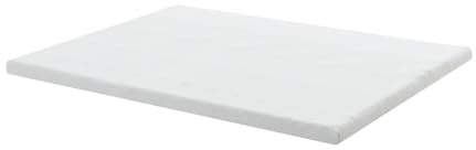 Juskys surmatelas 160 x 200 cm en Mousse à mémoire de Forme, 7 Zones orthopédiques et Respirantes, 7 cm d'épaisseur, H2 - H3, Housse Lavable surmatelas
