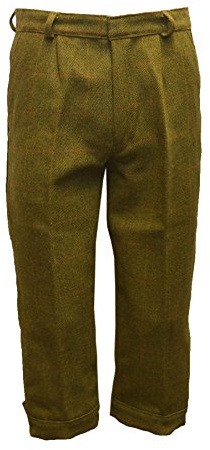 Walker & Hawkes - Mens Derby Tweed Shooting Plus Twos Breeks Trousers - Dark Sage - 44