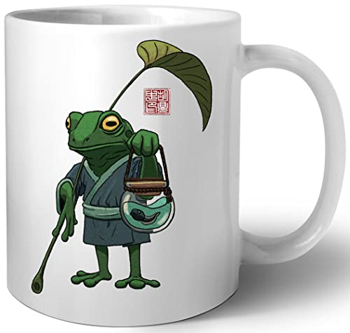 En groda och hans son keramikkopp mugg