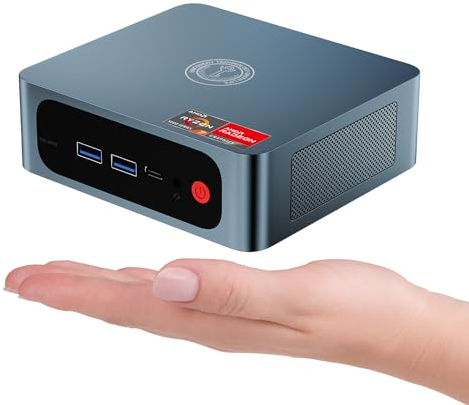 TRIGKEY Mini PC Key-N100(4C/4T,Up to 3.4GHz) 16G DDR4 500G PCIe3.0 SSD, Mini Computer Support 2*HDMI 4K@60Hz Output/ 2 * 1000M LAN/WiFi-5/ BT 5.0/WOL Office Desktop PC