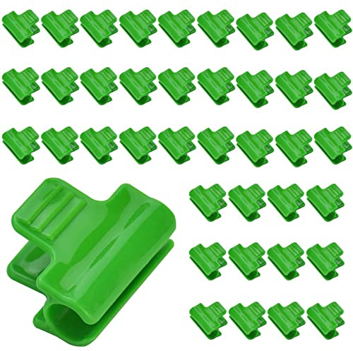 40 Pezzi Clip per Serra, Clip a Tunnel, Clip per Pellicola per Serra, Morsetti per Serra 11mm, Clips in Plastica per Serre, per Supporto Estensione delle Piante, Serre Telaio, Rifugi
