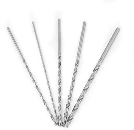 Extra Lange Bohrer Für Holz, 150 Mm ~ 160 Mm, Extra Langes Schnellarbeitsstahl-Spiralbohrer-Werkzeug Mit Geradem Schaft, 2–5 Mm Durchmesser, Langes Bohrer-Set, Langer Holzbohrer