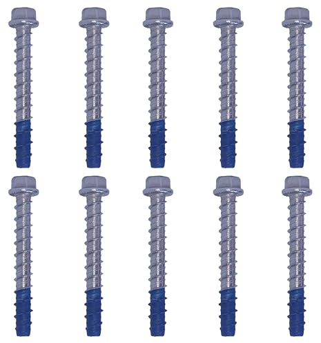 10x Remstaler BETONSCHRAUBE -EDELSTAHL A4- Sechkant mit angepresster Scheibe | Ø6 - Ø12 | ETA Zulassung option 1 | Schraubanker (8x80)