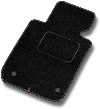 MOTOS Velours Standard Velours-Fußmatten passend für Renault Trafic III ab 2014 - Standard, Gewebt, Grau fußmatten Auto - Erleben Sie neuen Fahrkomfort mit einem Velours- Auto fußmatten Satz für Ihr