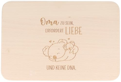 Spruchreif | Frühstücksbrettchen mit Gravur Mama zu sein, erfordert Liebe... | Geschenk für Stiefoma zum Muttertag