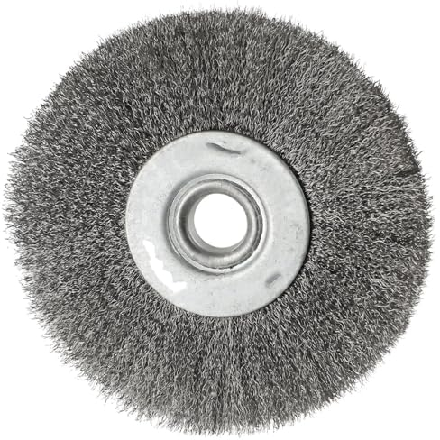 1 Crimp-Rad-Bohrbürste, 75/80 mm, 0,52 Zoll/0,32 Zoll Loch, Edelstahl-Drahtbürste ( Color : Stainless steel 75mm )