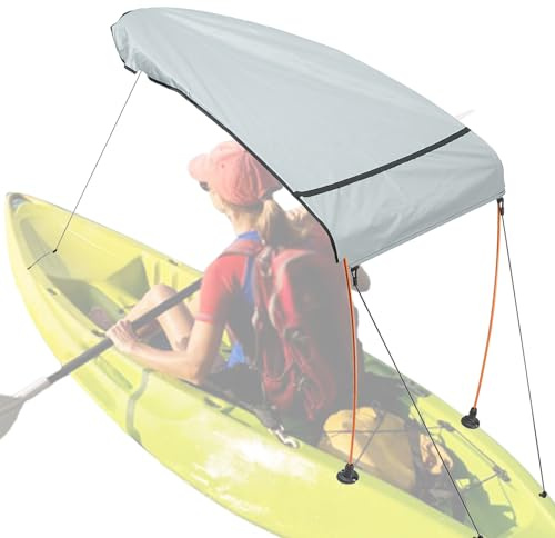Generico Ombra per barca, tettoia per barca - da spiaggia per kayak | Ombrellone a baldacchino per kayak, gommone, pesca, attività all'aperto, canoa