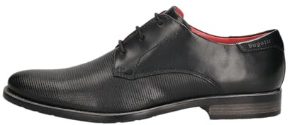 bugatti Scarpe Basse da Uomo Business con Linee Eleganti, Nere, 40 EU, Nero, 40 EU