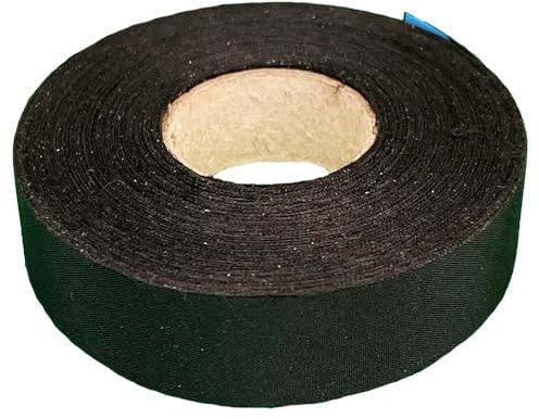 GC GLOBALCOMMERCE Nastro Telato Nero Professionale da 25 Metri per Cablaggi e Cavi, Nastro Impermeabile e resistente alle alte temperature