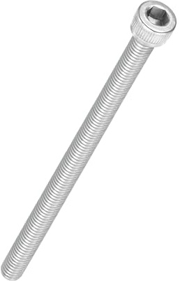 Kozelo 10Pcs Vis à Tête Cylindrique à Six Pans Creux - [M6-1 x 100mm] Acier Inoxydable 304 Entièrement Fileté à Entraînement Hexagonal pour Moteur Électrique, Argent