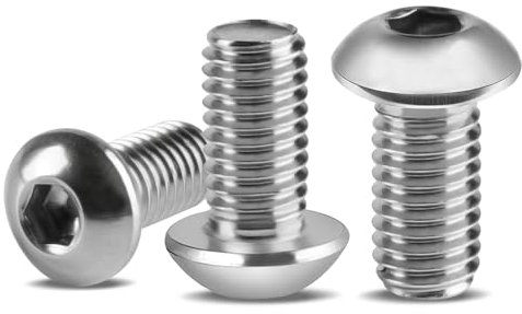 M8 Bolts Set, 20 Pcs M8 x 16mm Bolts, Hex Socket Button Head Screws,M8 x 10 bolt nut, Stainless Steel Hex Socket Button Head Cap Screws for Repair Industrial Electronic