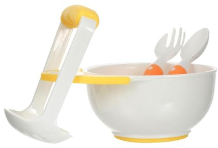 Couverts d'ustensiles de cuillère de fourchette, ensemble d'alimentation de repas pour les - Ensemble de 4 pièces de vaisselle pour avec base antidérapante,Ensemble d'ustensiles ergonomiques à Long ma