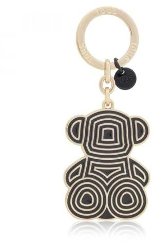 TOUS Llavero Negro, Para Mujer, Medidas 5,9 x 4,6 cm, Colección Bold Bear Lines