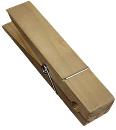 DimyFew Molletta Da Bucato in Legno Molletta Da Bucato per Bucato Forte Presa Porta Asciugamano Portatile Clip in Legno Molletta Da Bucato per Balcone Dell'ap, Marrone 22x4,5x4 cm