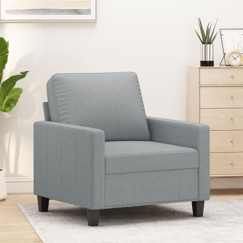 Xichuzi Sofasessel Hellgrau 60 cm Stoff, Relaxsessel, Fernsehsessel, Kinosessel, Gaming Couch - 359147