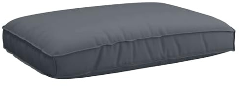 vidaXL Kissen Oxford-Stoff Anthrazit 120 x 80 x 12 cm | Hält ewig, Hält Flüssigkeiten und Feuchtigkeit fern, Ideal für Innen- und Außensitzgelegenheiten