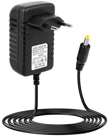 Adattatore di alimentazione da 15 W compatibile con Echo Dot 3rd 4th 5th, 12 V 1,25 A Caricabatterie per Echo Show 5 (1 ° gen) Echo Spot Pop Fire TV Cube