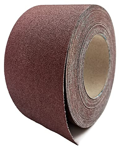 3 Inch x 49 Feet Emery Cloth Roll Aluminum Oxide Abrasive Paper Roll Continuous Sandpaper for Metalworking, Woodworker, Furniture Repair, Sanding Automotive Plumbing (120 Grit)