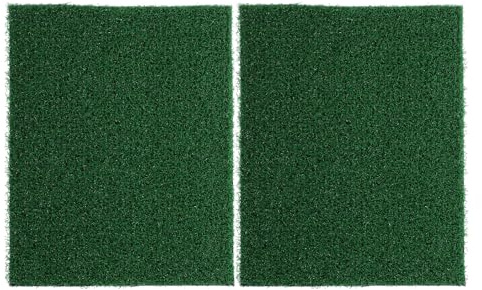 Veemoon 2Pcs Aquarium Artificial Grass Turf Mat 20X25Cm – Simulated Aquatic for Fish Tank, Turtle Ramp, and Reptile Terrarium Decoration