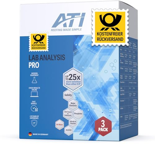 ATI ICP Test Meerwasser (3er ohne Rückversand, Pro Analyse)