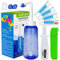 Neti Pot,Sinus Rinse Kit + 40Packets Nasal Salt+ Moisturizing Nasal Sprayer- Neti Pot Sinus Rinse -Sinus Rinse-300ml Nasal Rinse Kit with Sinus Rinse Sachets for Adult Kids