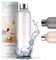 nujë Trinkflasche 1l Kohlensäure geeignet mit Zeitmarkierung (inkl. Geschenkverpackung) für Sport, Wandern, Fitness I Wasserflasche 1l auslaufsicher & BPA-frei