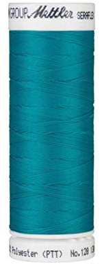 Mettler SERAFLEX elastischer Nähfaden 130 m petrol Fb. 0232