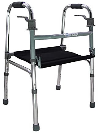 WILLQ Rollator Faltbar Gehwagen für Senioren und Behinderte Gehhilfe Aus Aluminium Faltbar Und Leichtgewicht Höhenverstellbar Leichtgewichtrollator Senioren und Erwachsene