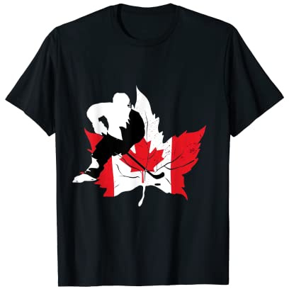 Canada, joueur de hockey sur glace, sports d'hiver T-Shirt