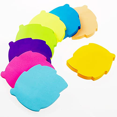 Farbige Haftnotizen, 560 Blatt Blattform Selbstklebende Haftnotizzettel, Super Sticky Notes, Farbig Notizblöck für Büro Schule Zuhause(8 Farben, 76 x 76 mm)