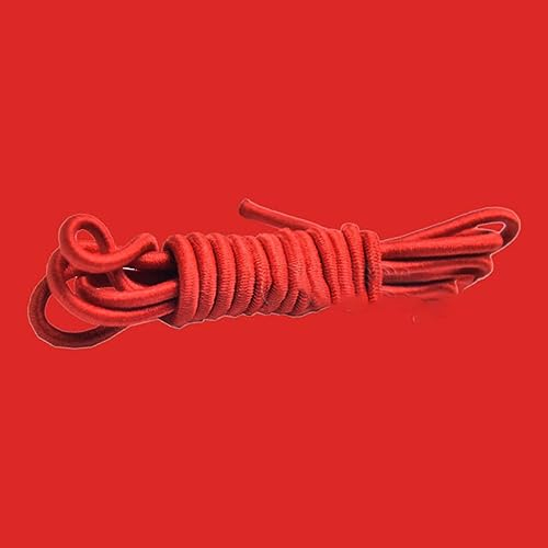 25 metros 2 mm banda de goma elástica redonda cuerda de choque cuerda elástica línea de cuerda para prendas de vestir bolsa de cordones accesorios de costura-rojo, 2 mm, 25 metros