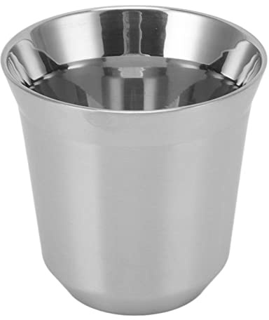Tissting Gobelets en Acier Inoxydable 304, Tasses à Café en Métal Isolées à Double Paroi de 80ml/3,1oz, Tasse à Whisky, Parfaites Pour les Boissons Chaudes et Froides, Passent Au Lave-vaisselle(Mat)