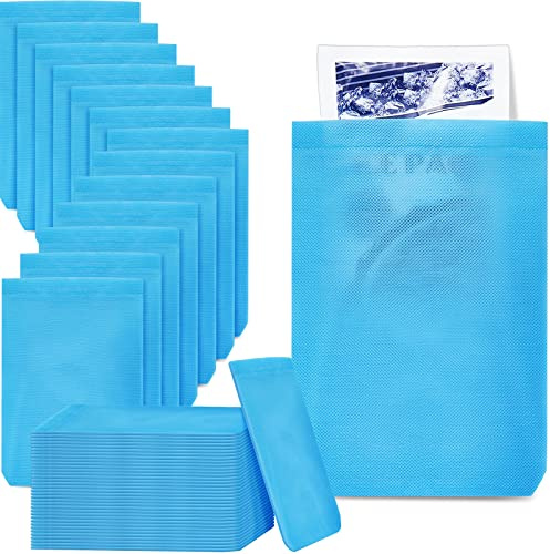 Tatuo 200 Pcs Disposable Hot Cold Pack Sleeves Non Woven Disposable Ice Pack Sleeve Protective Cover for Hot and Cold Bags (6 x 9 Inch)