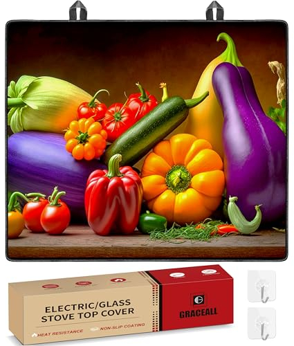 Graceall Tapis de protection pour plaques vitrocéramiques à induction 61 x 53 cm