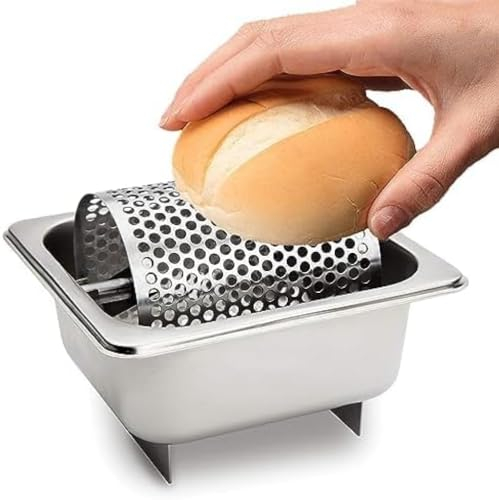 FnnEmg Stainless Steel Butter Wheel, Butter Spreader Removable Stainless Steel Bun Butter Roller Butter Dispenser for Kitchens Barbecue Outdoor Buns