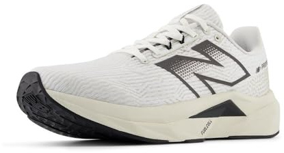 New Balance Men's FuelCell Propel V5 Running Shoes, White Black Cement Linen, 8.5 UK
