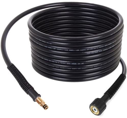 Tubo flessibile ad alta pressione TECHKAR 200 bar lungo 10 m compatibile con idropulitrice PARKSIDE PHD 100, 110, 135