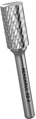 REKCKRUL Professional Tungsten Carbide Rotary Burr Bit, SB-5 Double Cut Carbide Burr with 1/4 Shank for Metal, Wood, and Steel – Durable Die Grinder Accessory for Deburring, Engraving & Polishing
