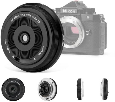 VILTROX 28mm F4.5 Full-Frame STM Autofocus Lenses for Nikon Z Mount Camera Lenses compatible for Nikon Z9 Z8 Z7 Z6 Z5 Z50 Z30 ZFC