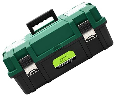 17 Inch Toolboxes Organiser Storage Case with Three Foldable Trays and Portable Dividers and Carrying the Handle Compact Tool