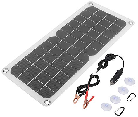 Sangeponiang pour panneau solaire de voiture flexible, charge 10 W 18 V pour batterie 12 V, double charge de téléphone USB 5 V, sac à dos extérieur suspendu, alimentation portable