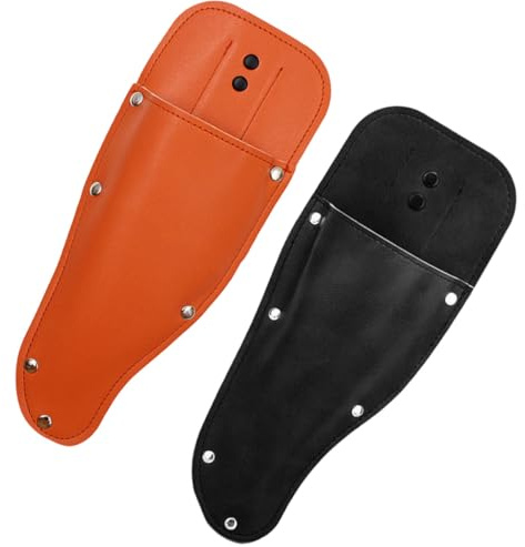NUOBESTY Custodia in Pelle per Forbici da Giardinaggio 2 Pezzi Copriforbici Protettivi per Cesoie Borsa Portatile per Protezione Punta Uso Outdoor e Domestico