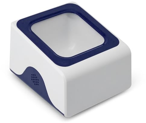 Cocoarm Escáner de Códigos de Barras de Escritorio, Lector Universal de Códigos QR 1D y 2D Eficiente con Decodificación Rápida y Alta Precisión, para Tiendas, Supermercados, Restaurantes