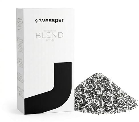 Wessper Confezione da 3 sacche di ricarica 95g per Filtri Aarke ReFilter – Granuli Filtranti per Acqua per Caraffe Aarke – Riduce Cloro, Metalli e Calcare, Migliora il Gusto e l'Odore