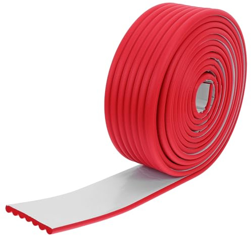 Healeved Self-Adhesive 7.5 Inch Width Foam Bunkbed Ladder Padding Pads Enhanced Comfort Universal Fit Red Protective Pool Ladder Mat for Dormitory Setups and Double Bunk Beds