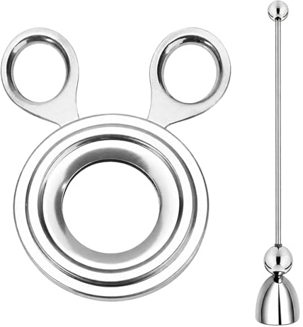 Boiled Egg Cutter, Boiled Egg Topper, Egg Cracker and Egg Topper Cutter for Boiled Eggs, Soft Boiled Egg Topper Cutter, Set of 2 Egg Peelers for Kitchen Use