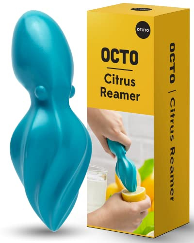 OTOTO Octo Citrus Reamer - Handheld Lemon Reamer - Orange Juice Squeezer - BPA Free Citrus Juicer - Manual Fruit Juicer