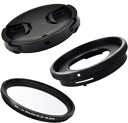 JJC Conversion Lens Adapter for Olympus FCON-T01 TG-7 TG-6 TG-5 TG-4 TG-3 TG-2 TG-1 Replace Olympus CLA-T01 with 40.5mm UV filter + lens cap