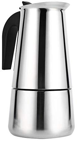 Acogedor Macchina per caffè espresso - Caffettiera moka italiana - Impugnatura per caffè resistente al calore e filtro per caffè in acciaio inossidabile (100/200/300 / 450ml)(450ml)
